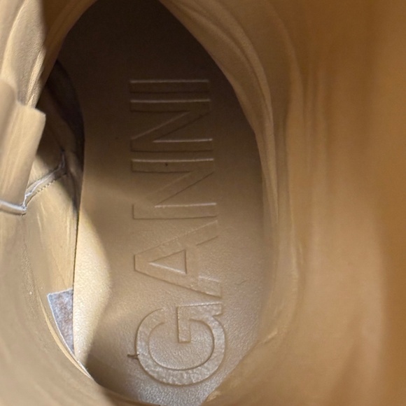 GANNI Buckles Tall Black Patent Boots - Picture 12 of 15